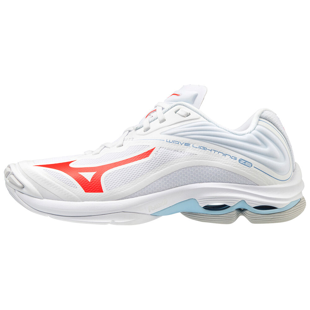 Zapatillas Voleibol Mizuno Wave Lightning Z6 Mujer Blancas/Azules Outlet VWTY-65813